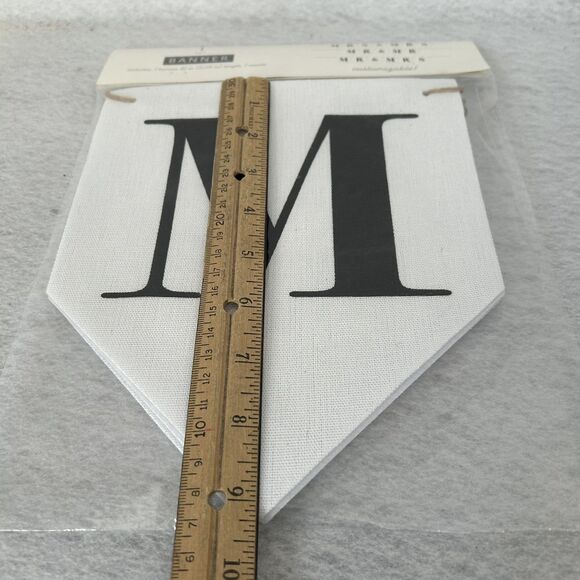 Horizon Banner Customizable Mr & Mrs Mr & Mr Mrs & Mrs White Black Wedding Decor - Picture 4 of 6